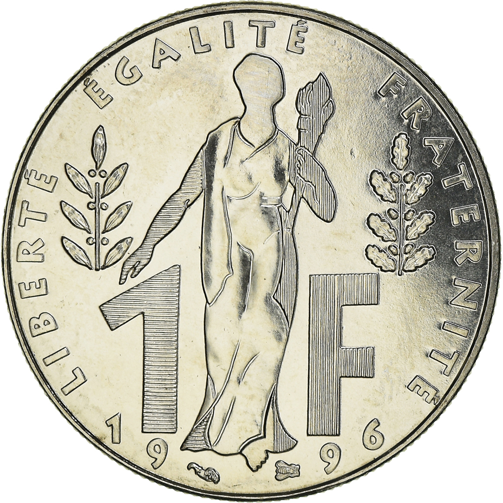 Coin, France, Jacques Rueff, Franc, 1996, Paris, , Nickel, KM:1160