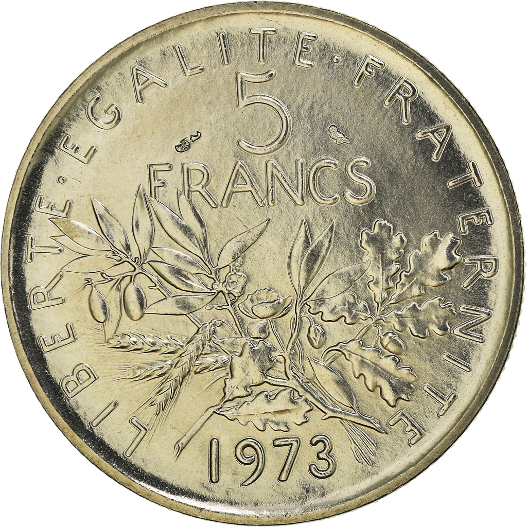 Coin, France, Semeuse, 5 Francs, 1973, Paris, , Nickel Clad