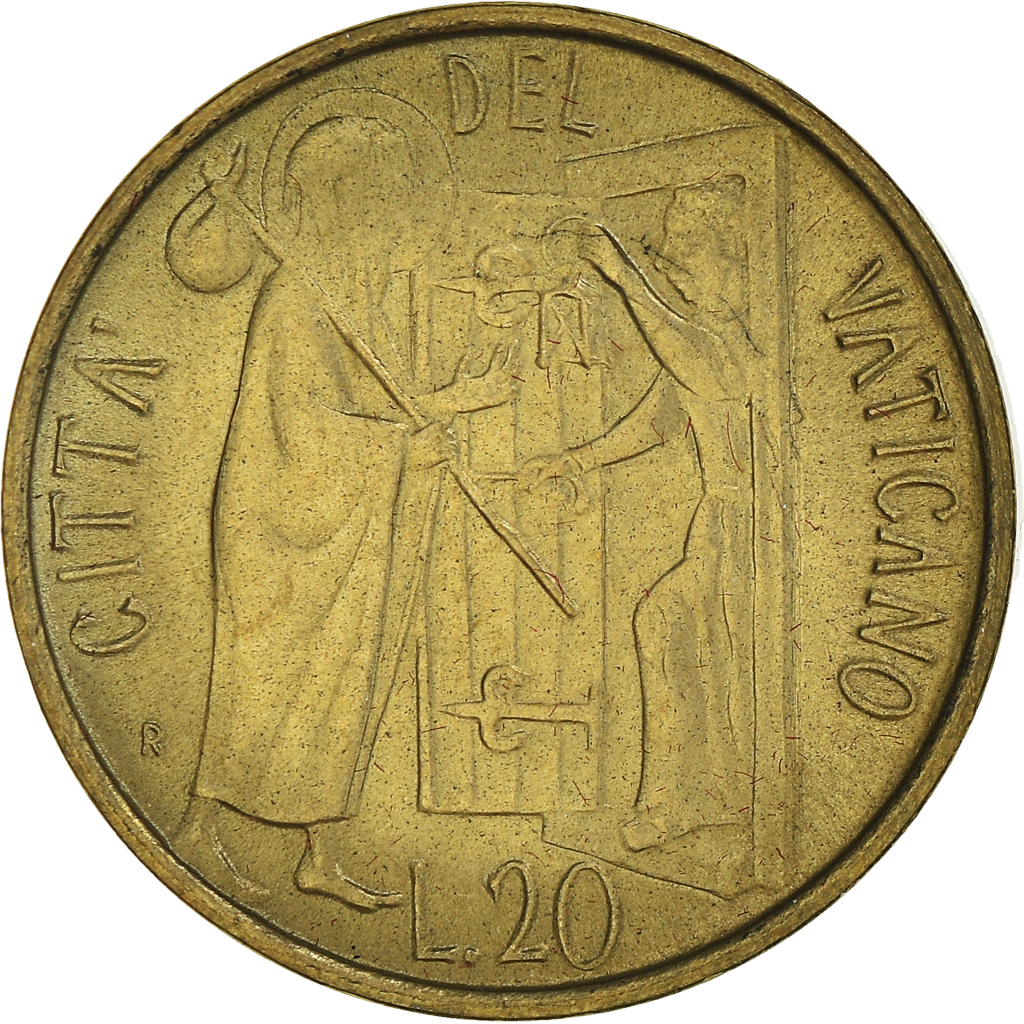 Coin, VATICAN CITY, John Paul II, 20 Lire, 1981, Roma, 