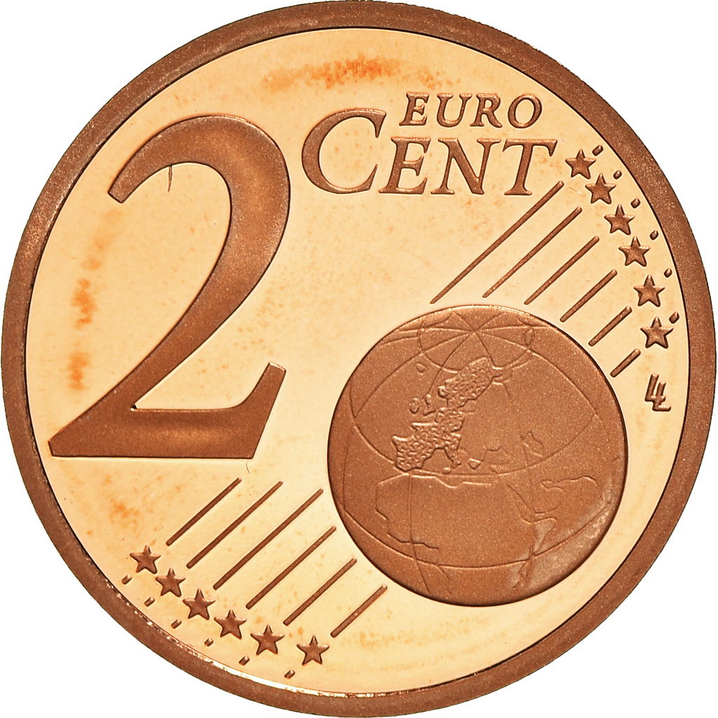 Francia, 2 Euro Cent, 2011, Paris, Proof / BE, FDC, Cobre chapado en acero