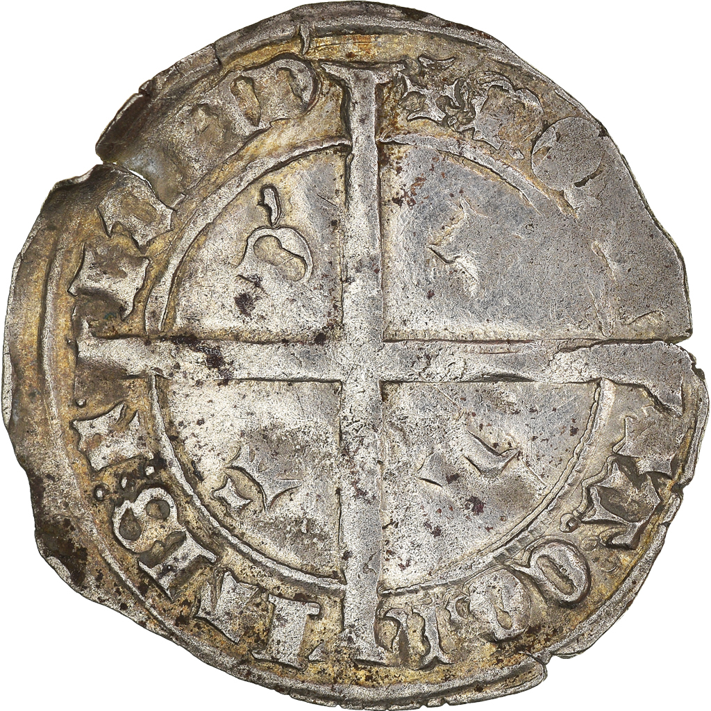 Coin, France, Flanders, Philippe le Bon, Gros, VF, Silver, Boudeau:2261