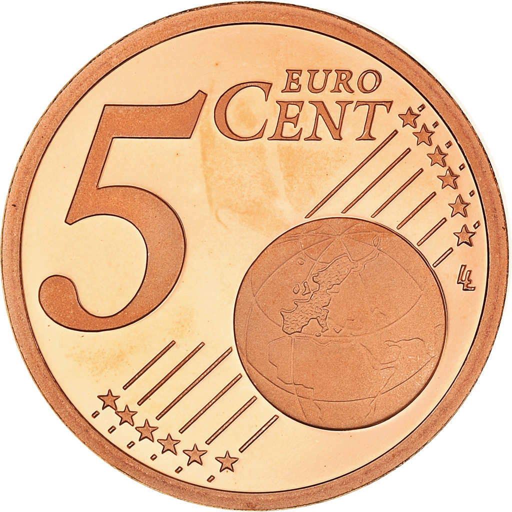 France, 5 Euro Cent, 2008, Paris, BE, FDC, Cuivre plaqué acier, KM:1284