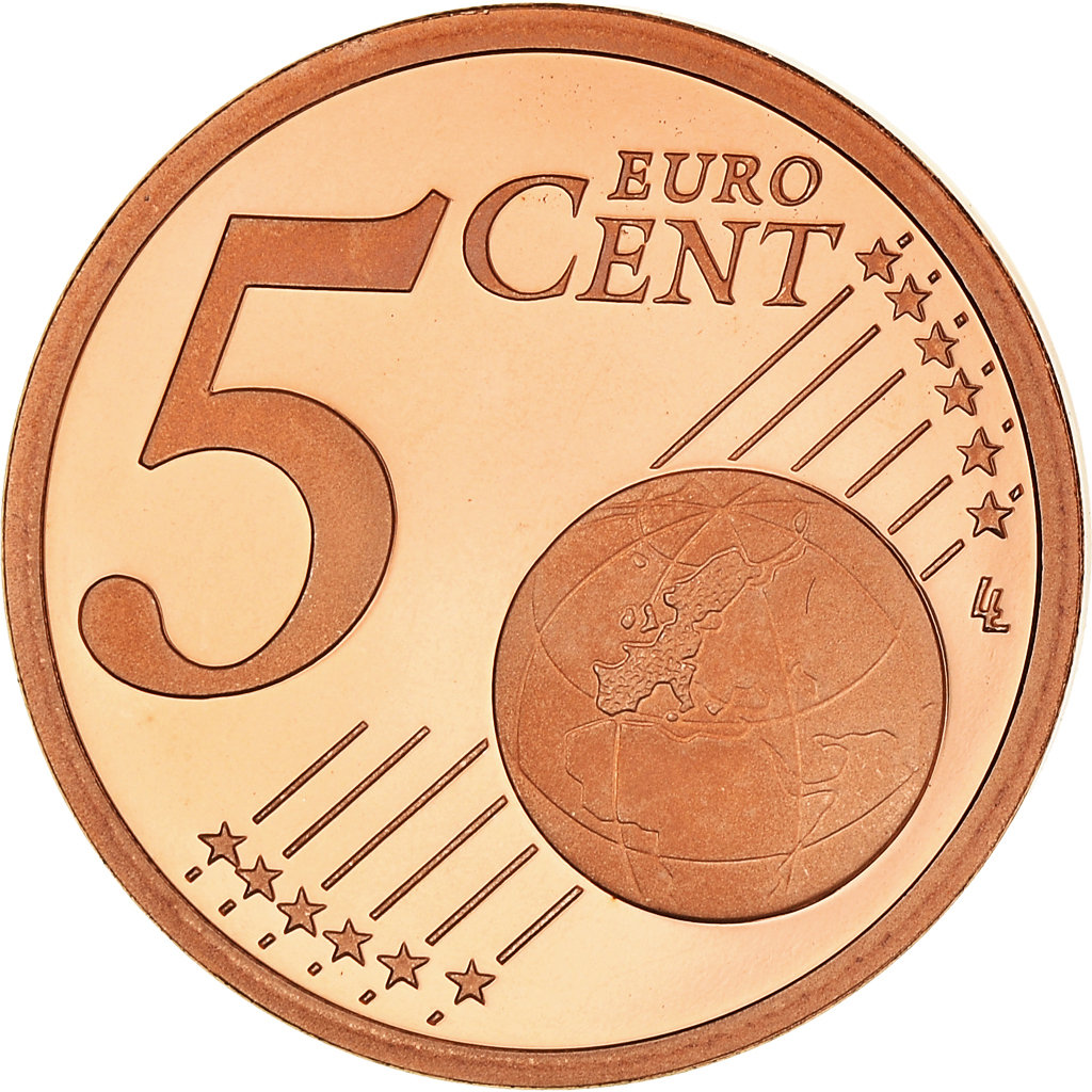 France, 5 Euro Cent, 2008, Paris, Proof / BE, FDC, Cuivre plaqué acier, KM:1284