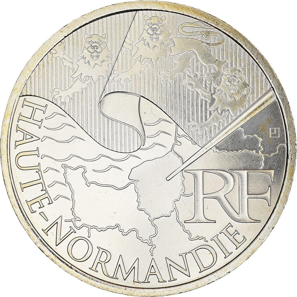 France, 10 Euro, Haute Normandie, Euros des régions, 2010, FDC, 