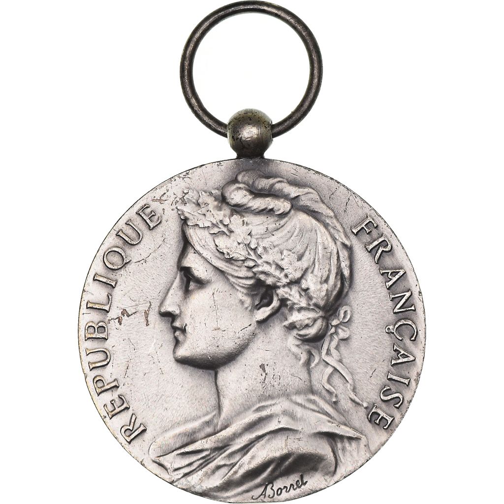 France, Médaille d'honneur du travail, Medal, 1976, Excellent Quality, Borrel