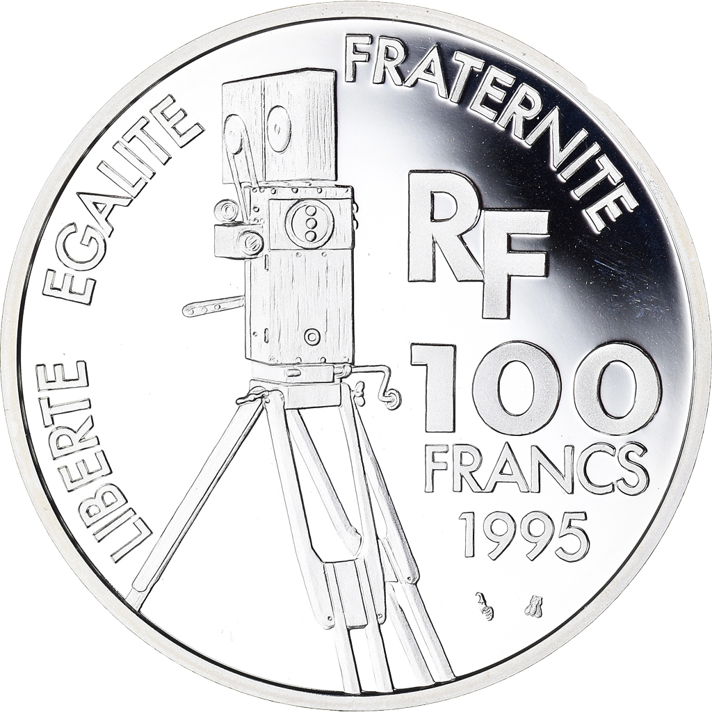 Coin, France, Arletty, Centenaire du Cinéma, 100 Francs, 1995, Paris, 