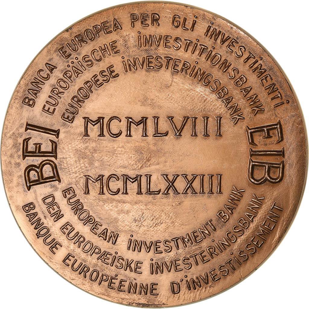 Frankrijk, Medaille, Bank, Banque Européenne d’Investissements, 1973, MDP
