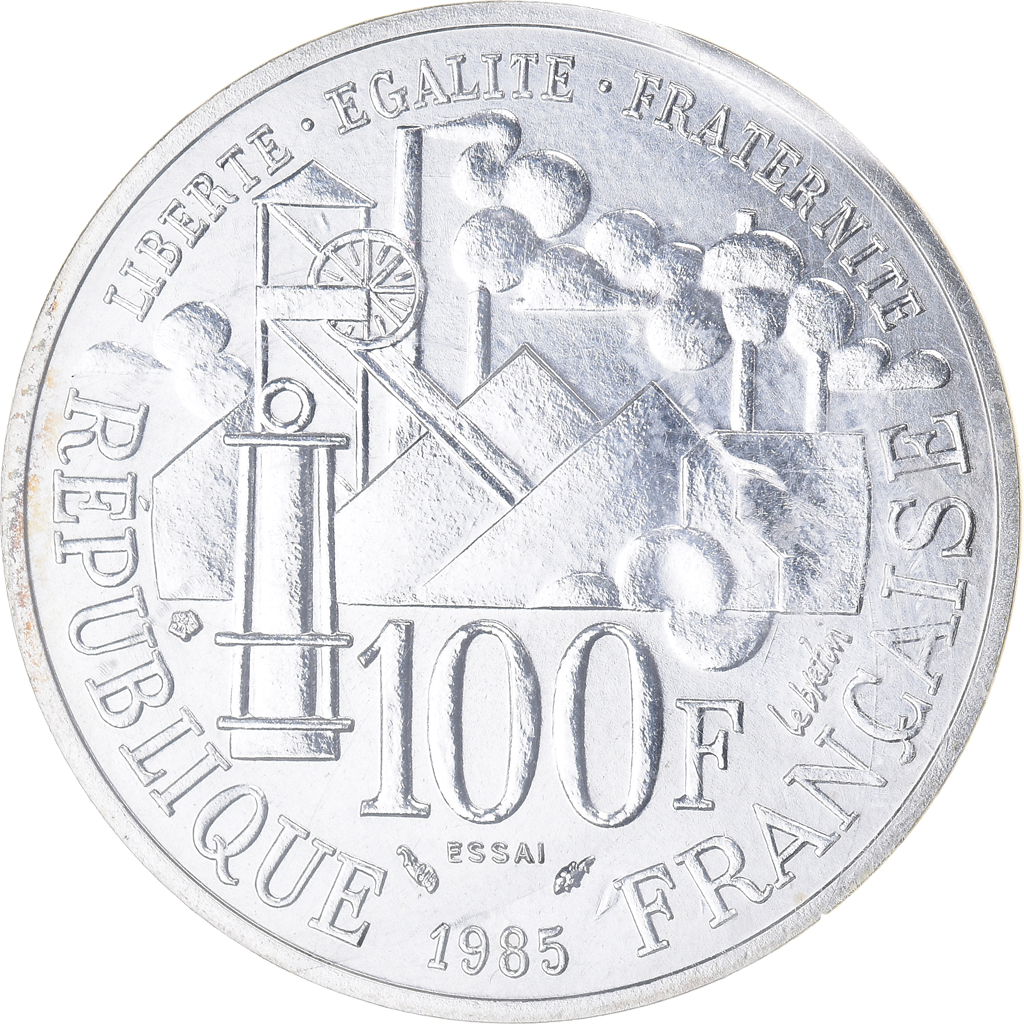 Coin, France, Germinal, 100 Francs, 1985, ESSAI, , Silver