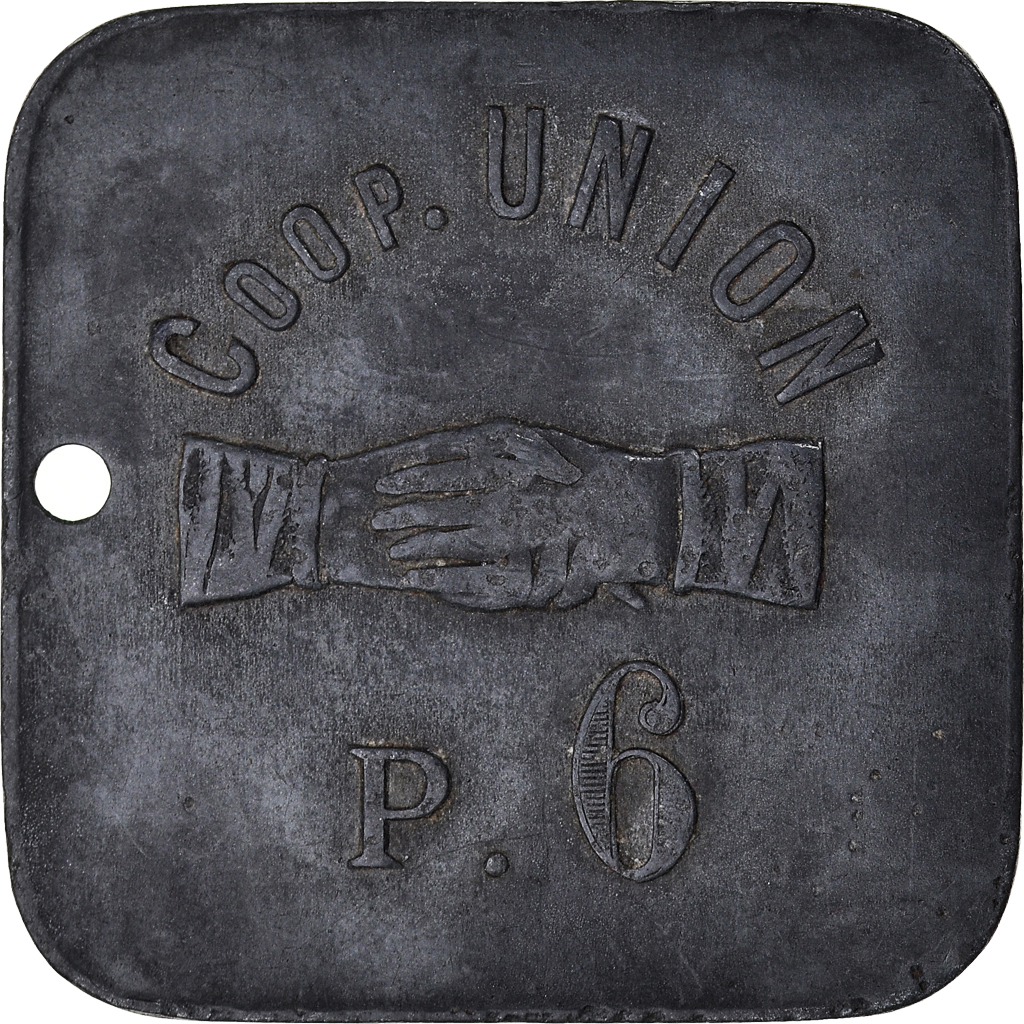 France, Token, Coopérative l'Union, , Métal