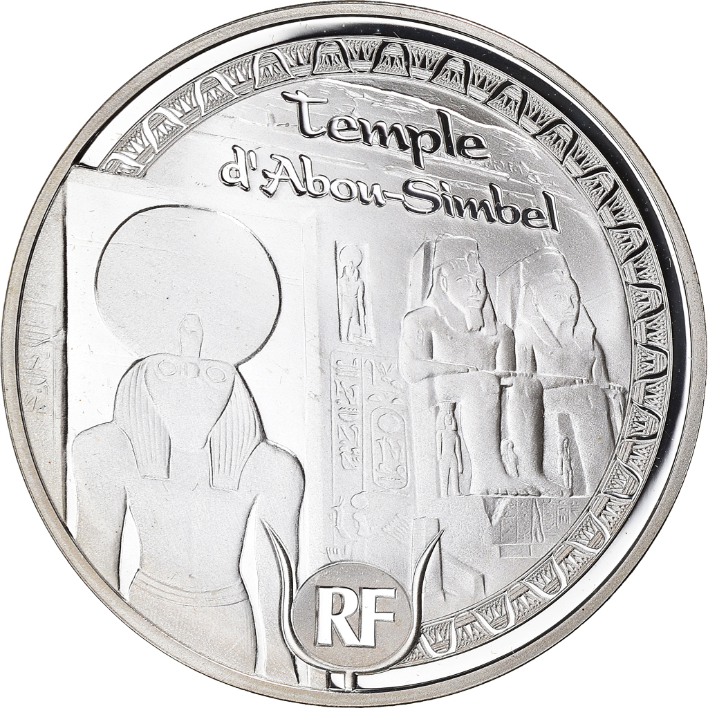 France, 10 Euro, Egypte, Temple d'Abou-Simbel, 2012, Paris, BE, 