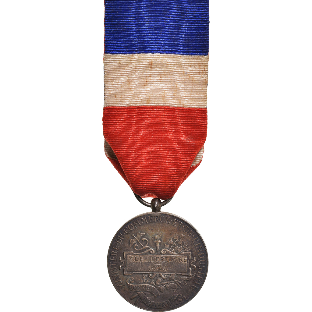 France, Ministère du Commerce et de l'Industrie, Medal, 1926, Very Good