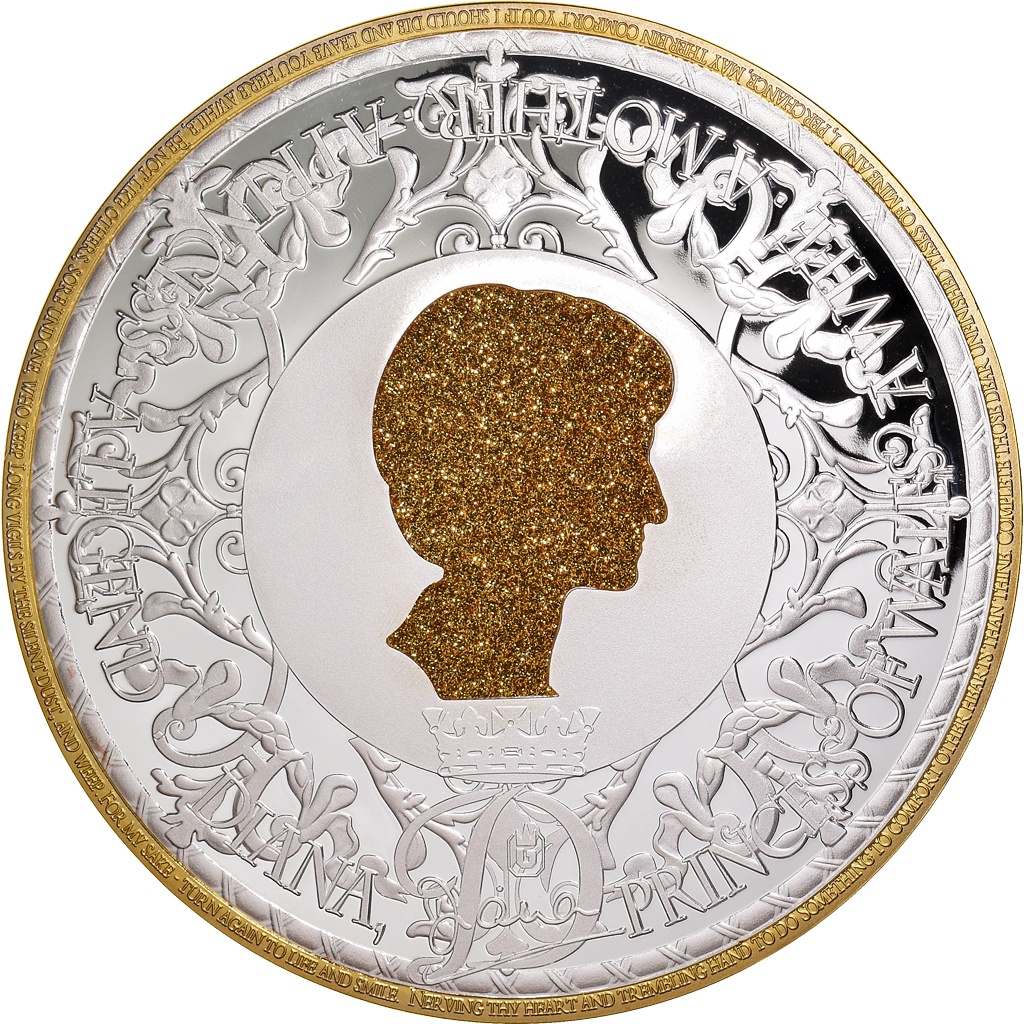 United Kingdom, Medal, Lady Diana, A Legend, 2016, Proof, , Copper Gilt