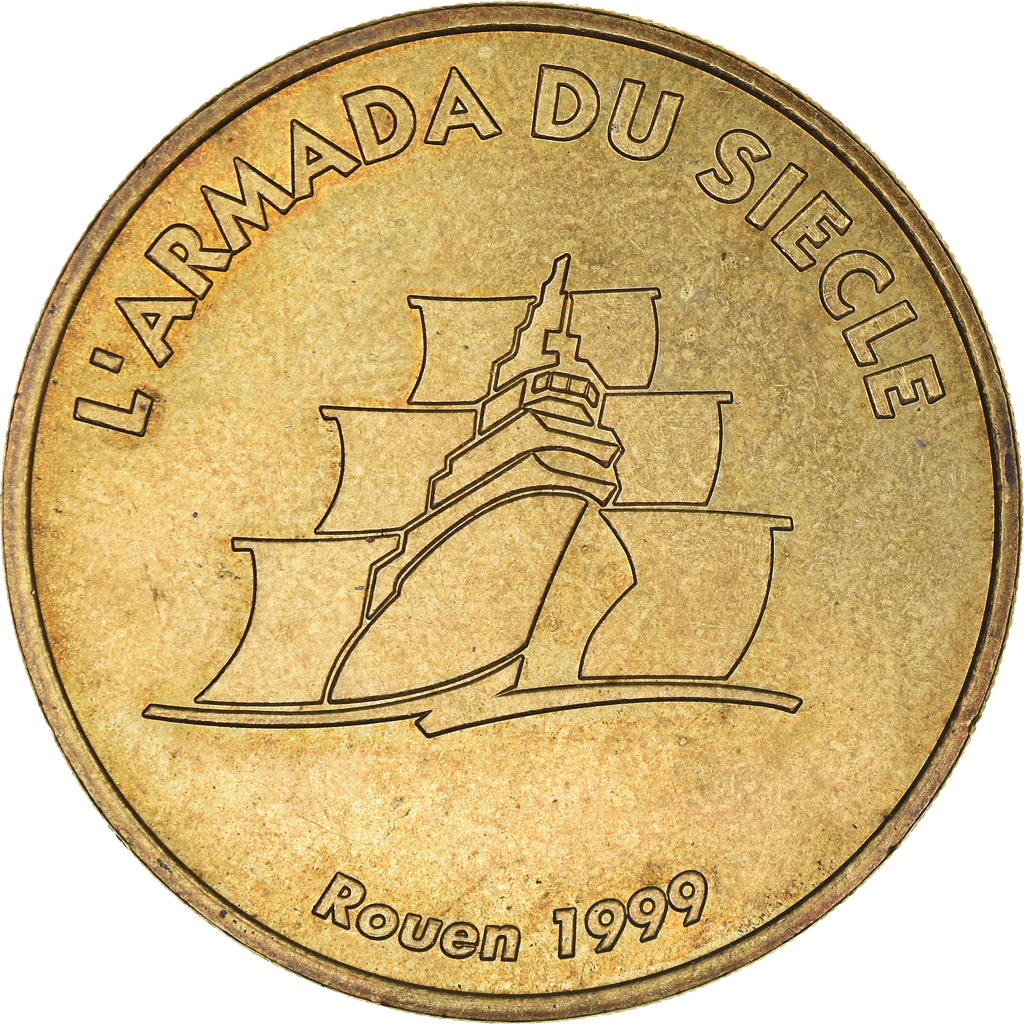 France, Token, Touristic token, Rouen -Armada du siècle - 1999, Arts & Culture