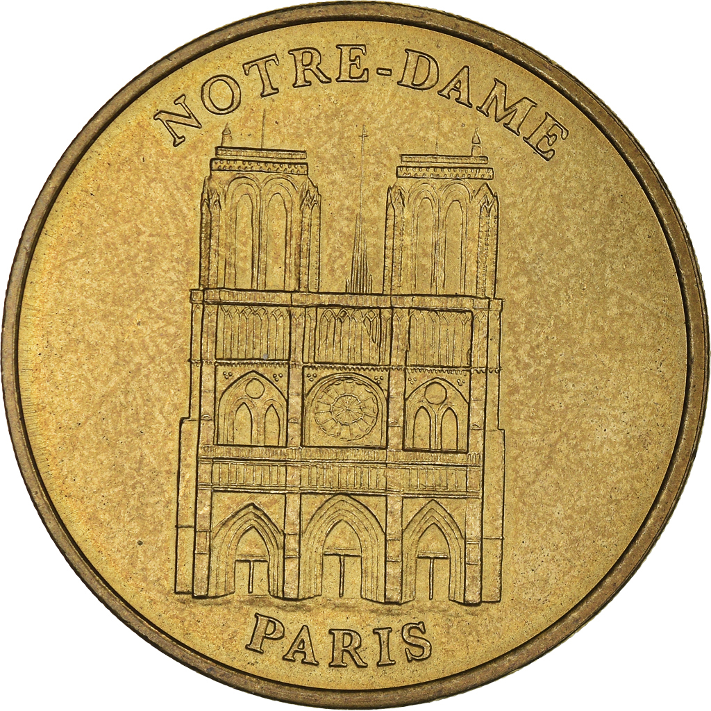 France, Token, Touristic token, Cathédrale Notre Dame - n° 1 -, 2001, Monnaie