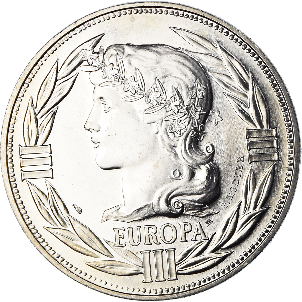 France, Medal, Ecu Europa, Marianne, Politics, 1986, Rodier, 