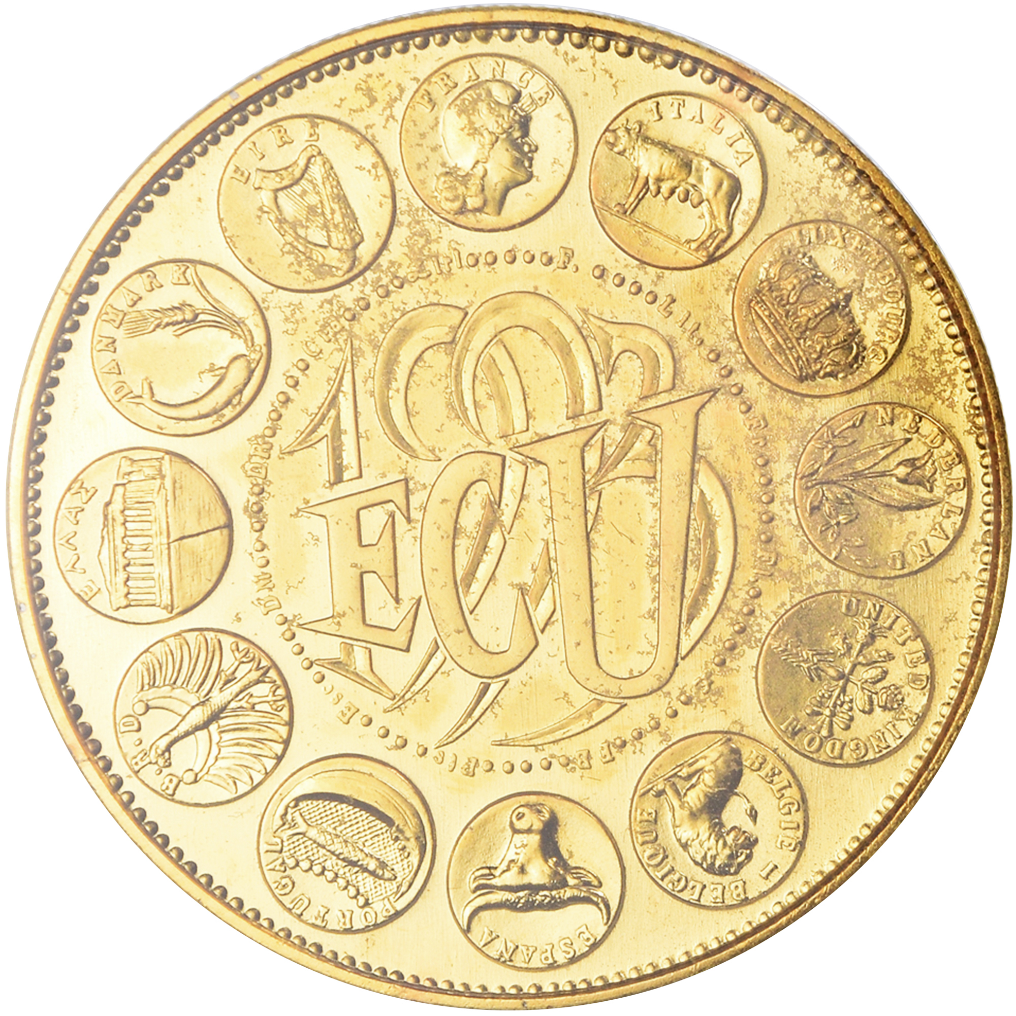 France, Medal, Ecu Europa, Marianne, Politics, 1993, Rodier, 