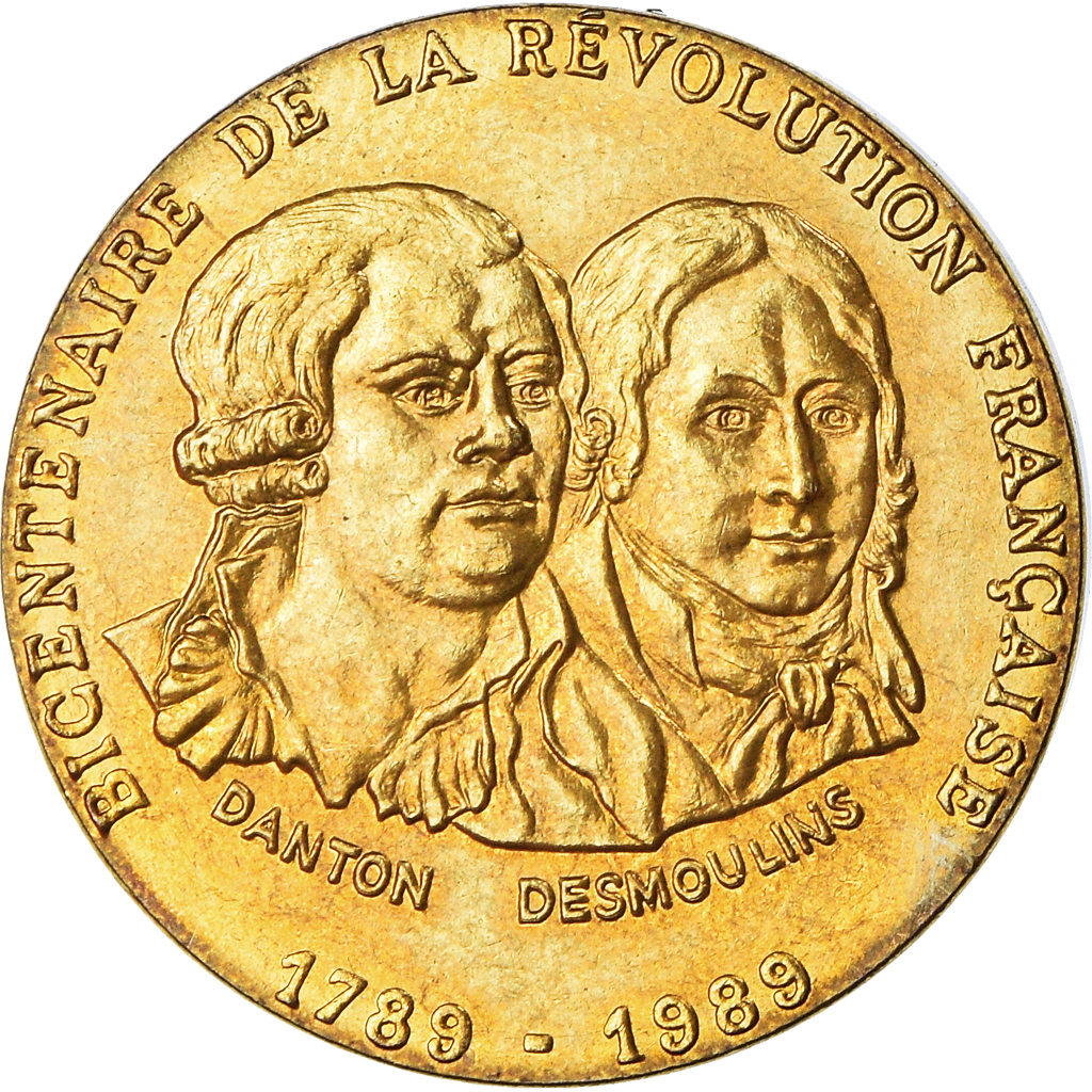 France, Medal, Révolution Française, Danton-Desmoulin, MDP, , Copper