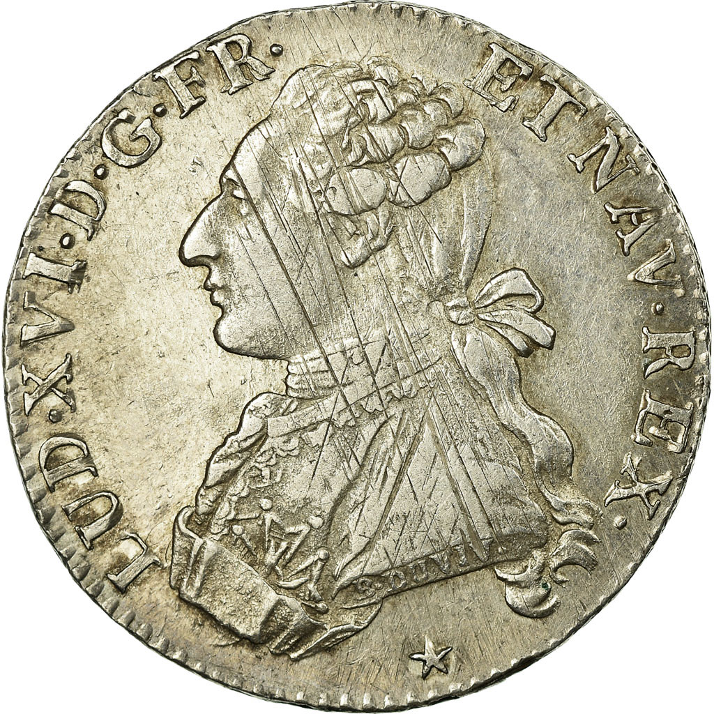 Coin, France, Louis XVI, 1/5 Écu, 24 Sols, 1/5 ECU, 1788, Lille, 