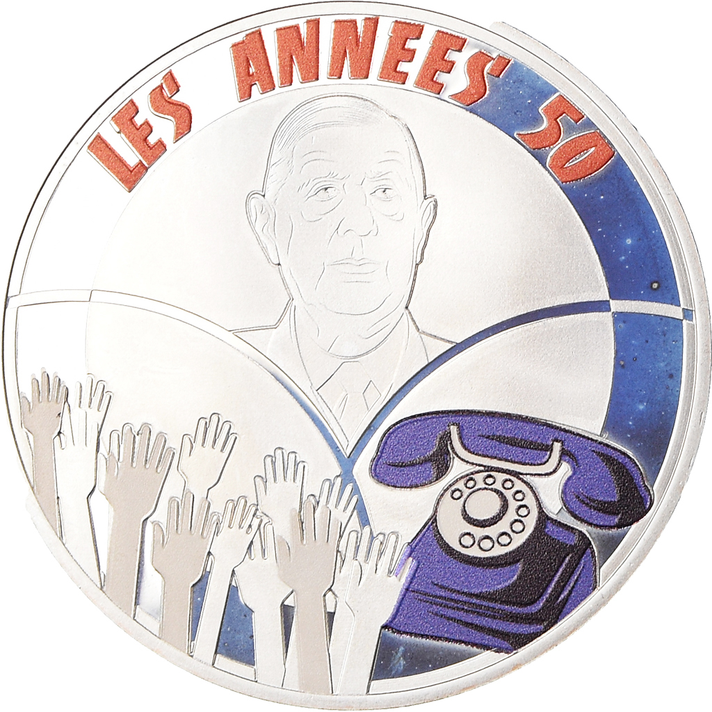 France, Medal, Les Années 50, Naissance de la Vème République, Society