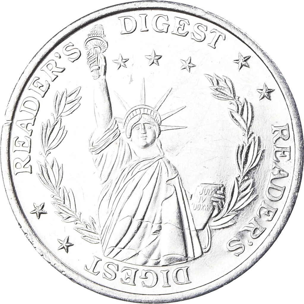 United States of America, Token, Reader's Digest, Staute of Liberty, 