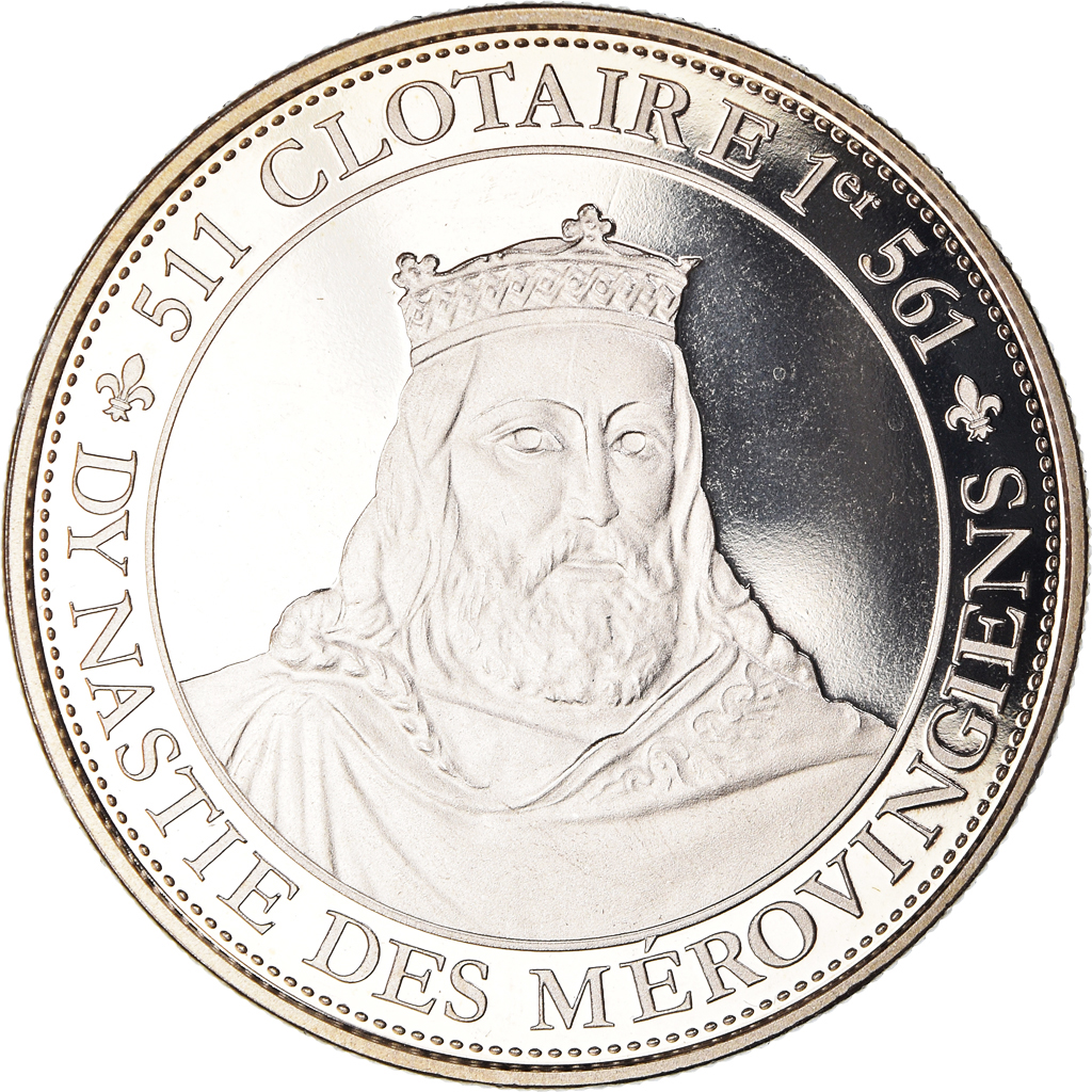 France, Medal, Les Rois de France, Clotaire Ier, History, 