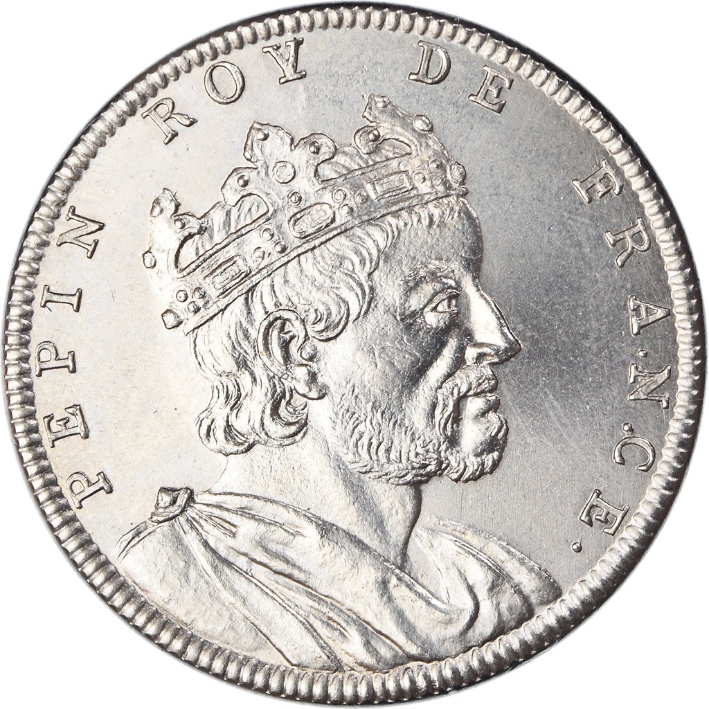 France, Medal, Les Rois de France, Pépin le Bref, History, Piéfort, 