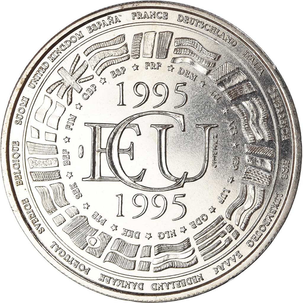 France, Medal, Ecu Europa, Politics, 1995, MDP, , Copper-nickel