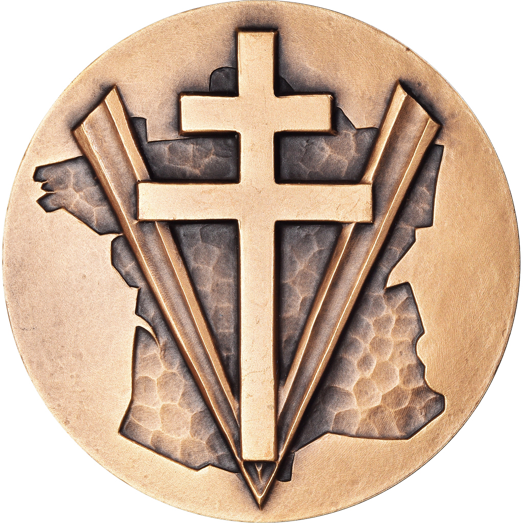 France, Medal, Libération, Défilé sur les Champs Elysées, History, J. Balme