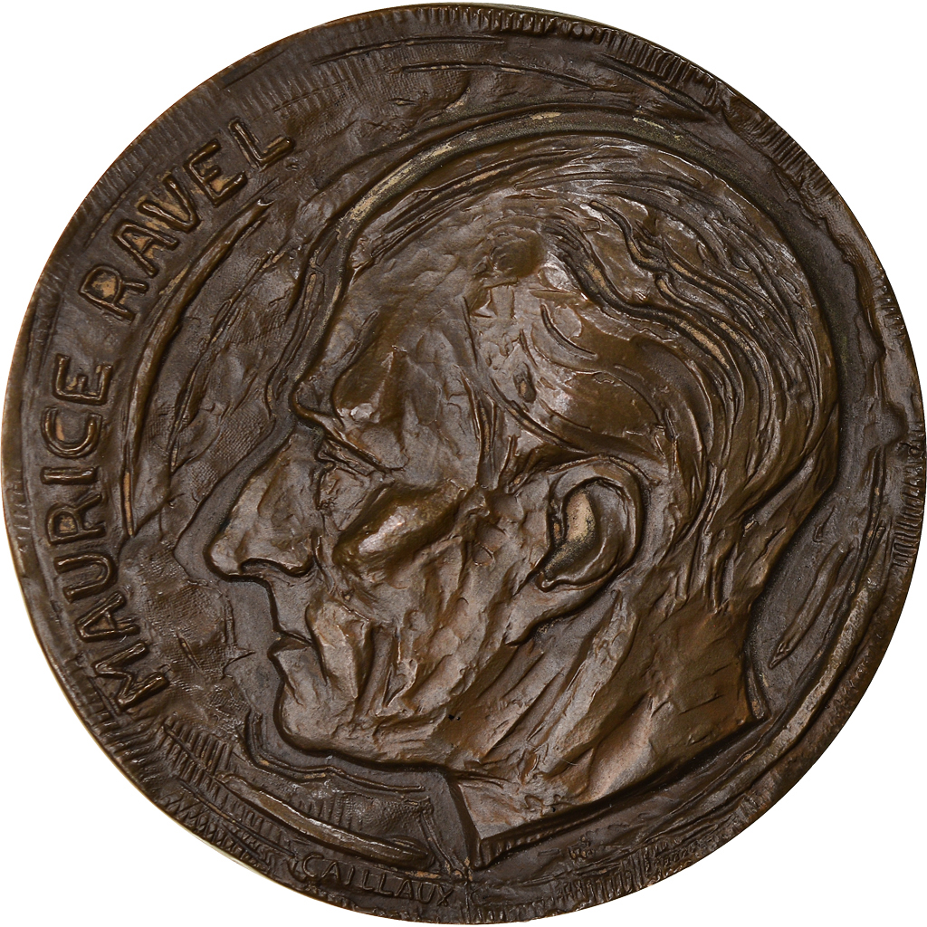 France, Medal, Musique, Maurice Ravel, Ciboure, Arts & Culture, 1988, Caillaux