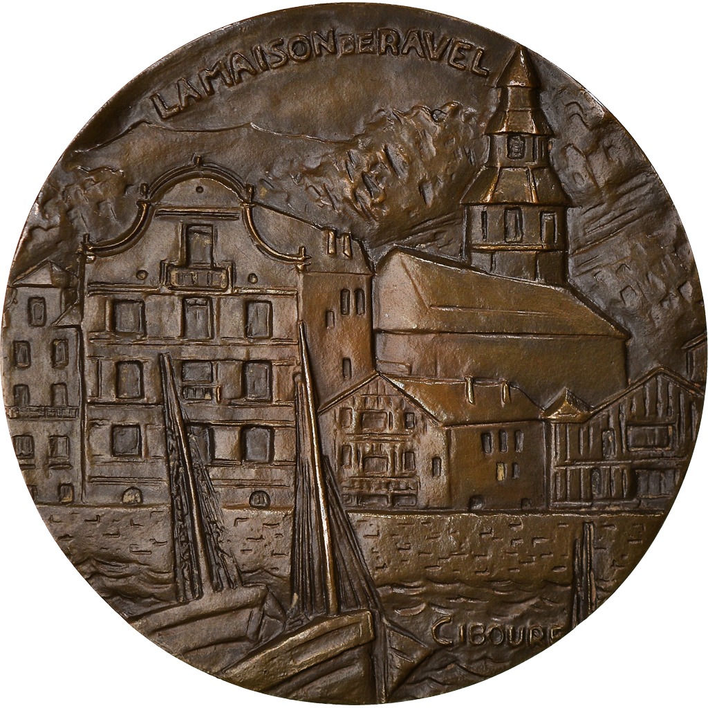 France, Medal, Musique, Maurice Ravel, Ciboure, Arts & Culture, 1988, Caillaux