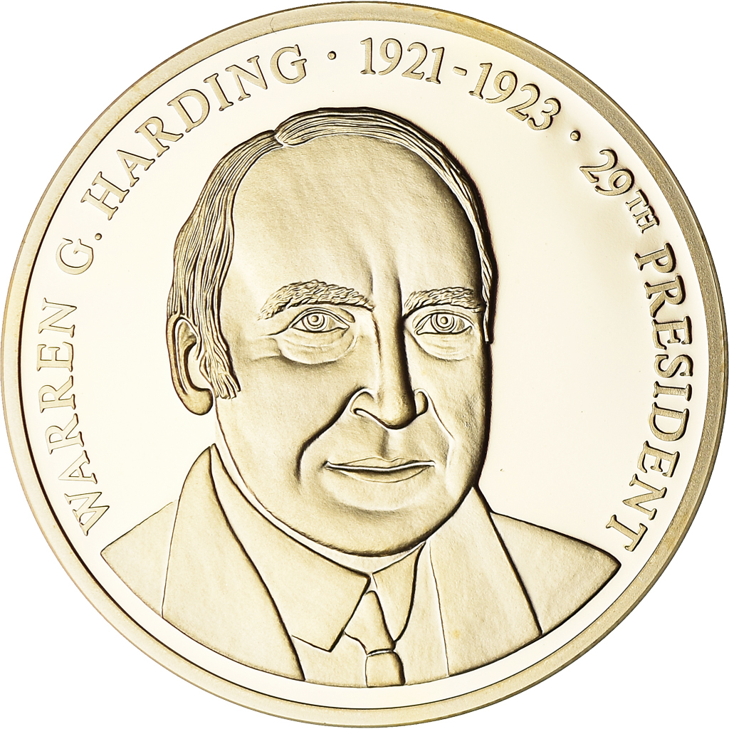 United States of America, Medal, Les Présidents des Etats-Unis, Warren