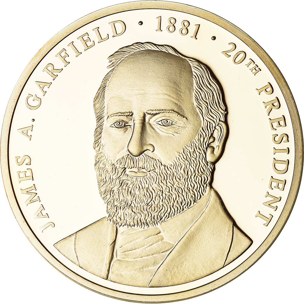 United States of America, Medal, Les Présidents des Etats-Unis, Garfield