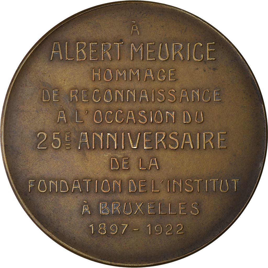 Belgium, Medal, Albert Meurice, Bruxelles, Sciences & Technologies, 1923