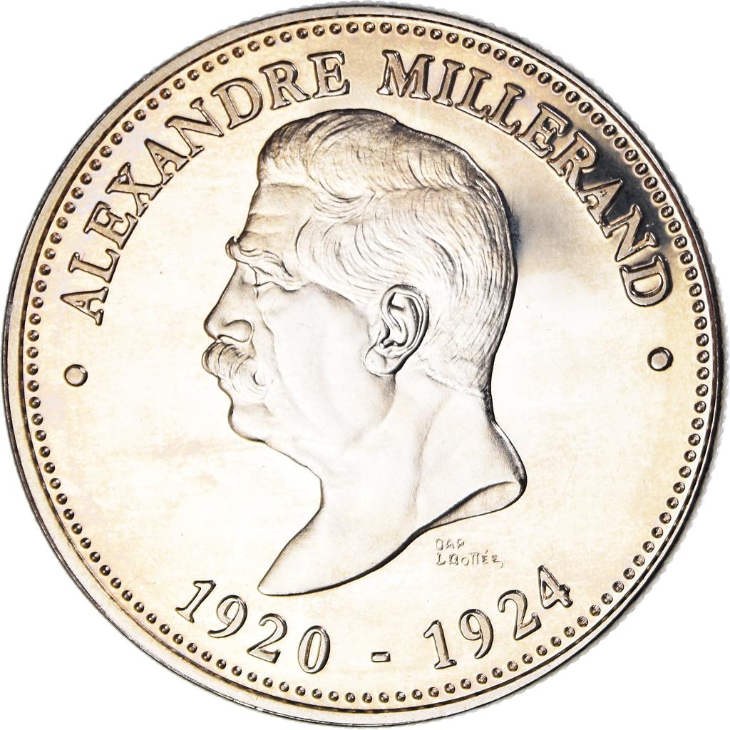 France, Medal, Alexandre Millerand, Président de la République, Politics