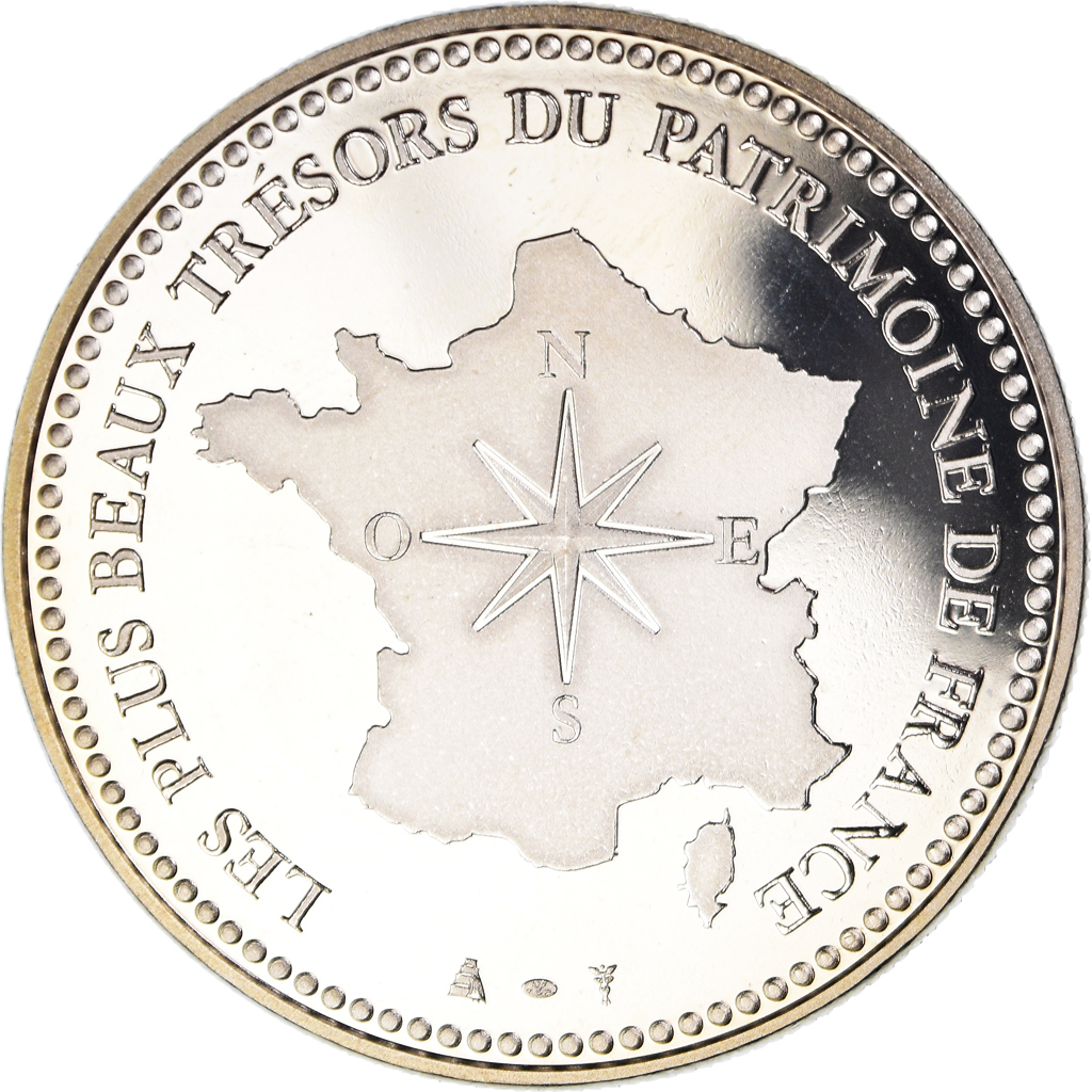 France, Medal, Le Mont Saint-Michel, Patrimoine, , Copper-nickel