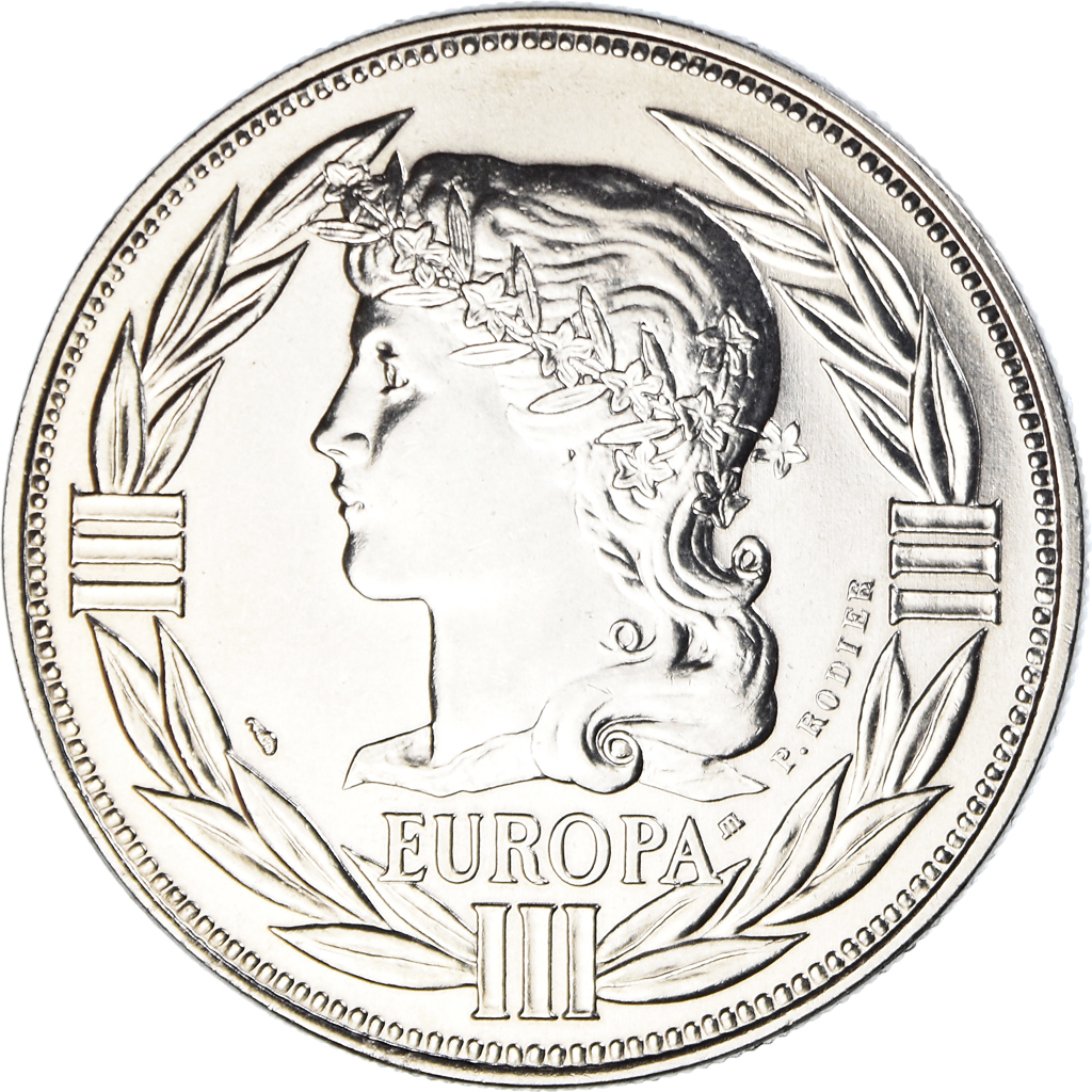 France, Medal, Ecu Europa, Marianne, Politics, 1987, Rodier, 