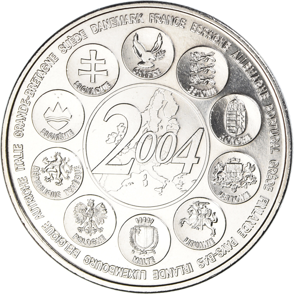 France, Medal, L'Europe des XXV, Essai, Politics, 2004, MDP, 