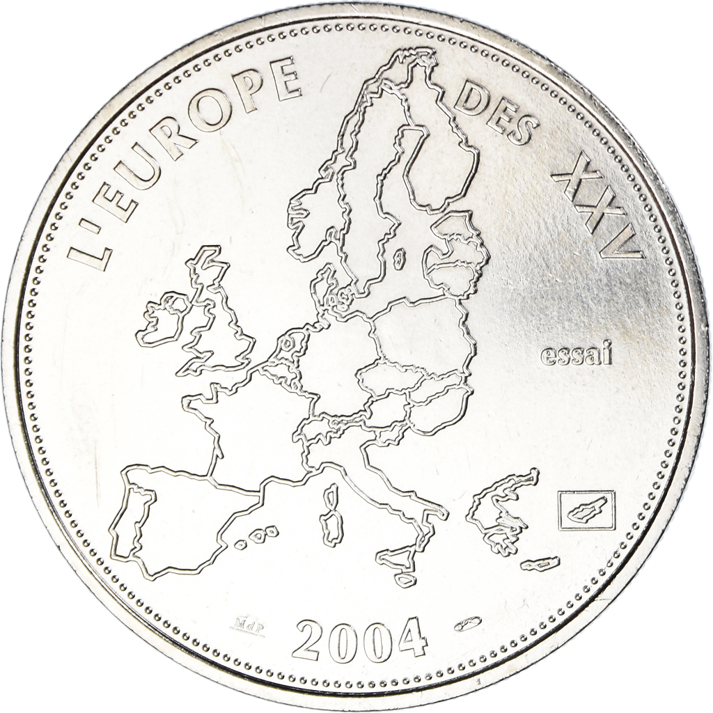 France, Medal, L'Europe des XXV, Essai, Politics, 2004, MDP, 