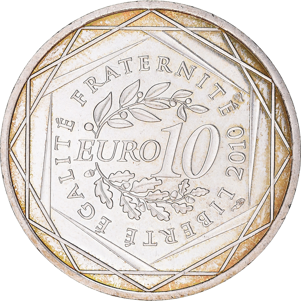 France, 10 Euro, Picardie, 2010, , Silver