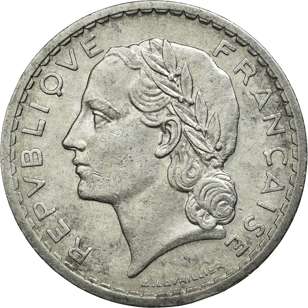 Coin, France, Lavrillier, 5 Francs, 1948, Beaumont - Le Roger, 