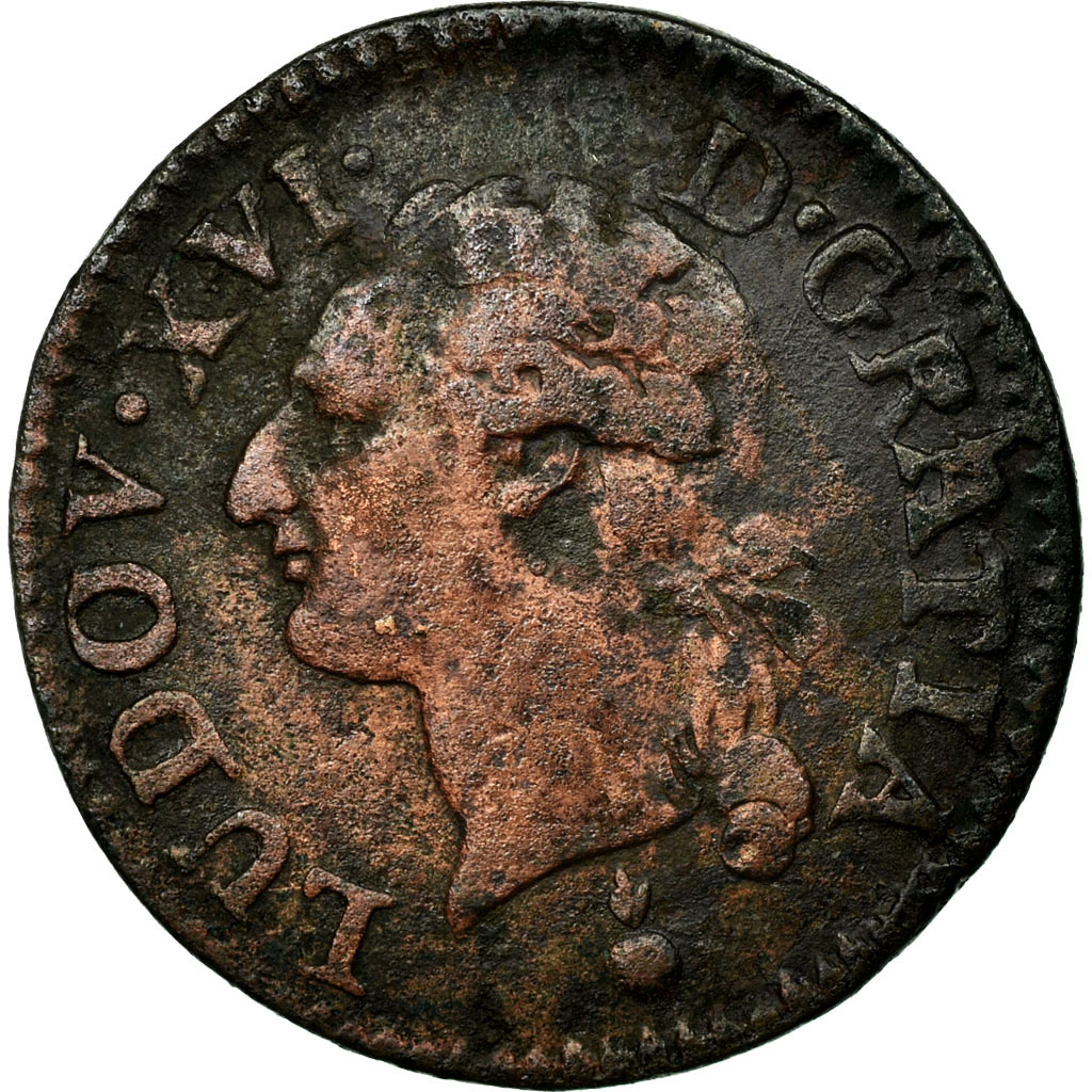 Coin, France, Louis XVI, Liard, Liard, 1786, Metz, , Copper, KM:585.2