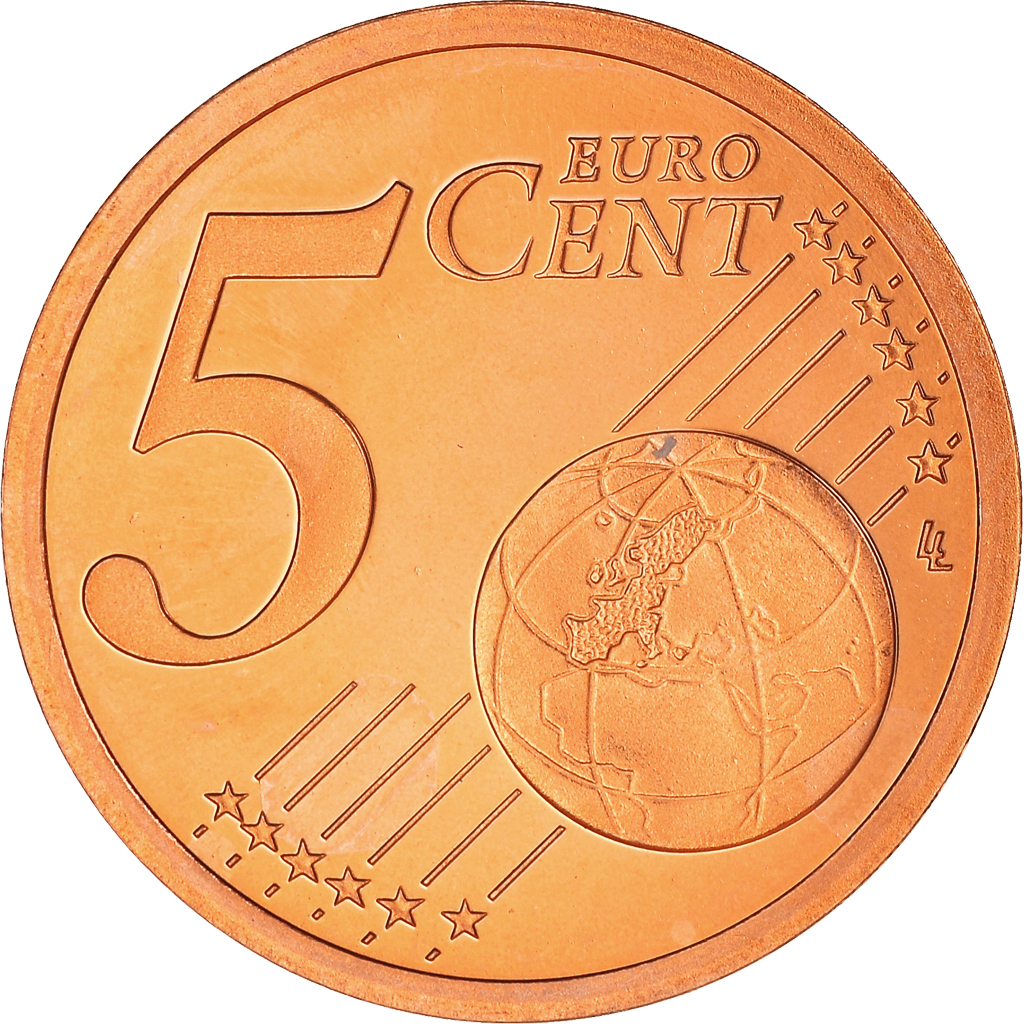 Frankreich, 5 Euro Cent, 2000, Paris, Proof / BE, STGL, Copper Plated Steel