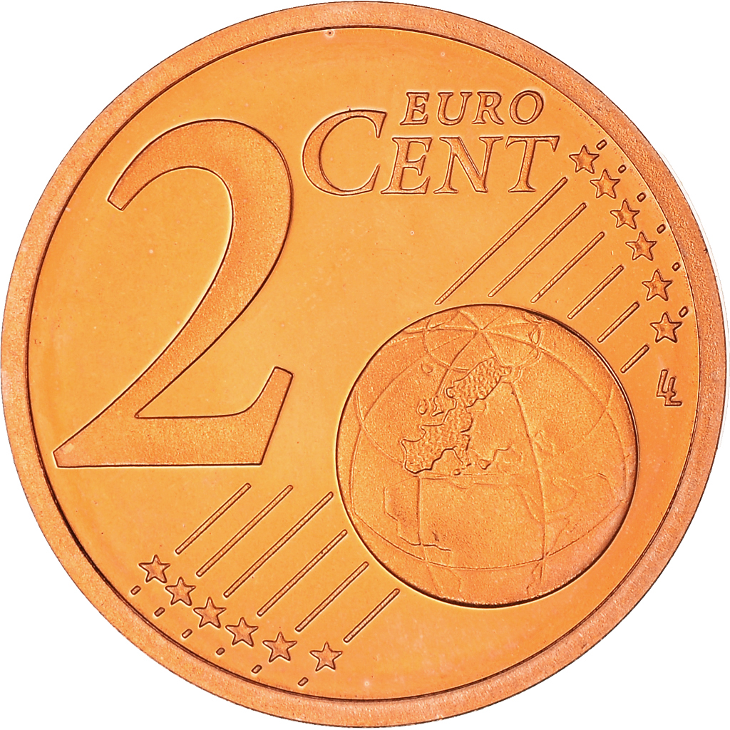 Francia, 2 Euro Cent, 2000, Paris, Proof / BE, FDC, Cobre chapado en acero
