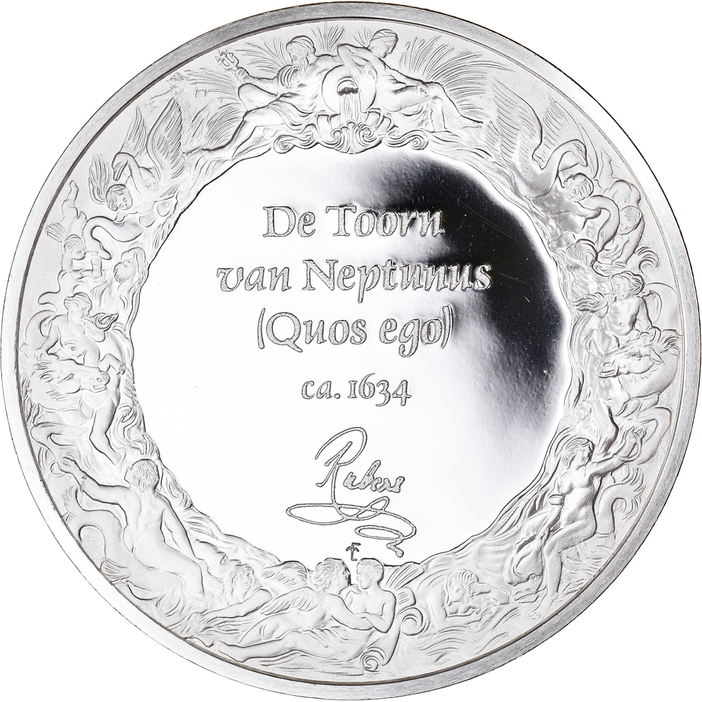 France, Medal, Peinture, Rubens, La Colère de Neptune, 1980, Proof, 