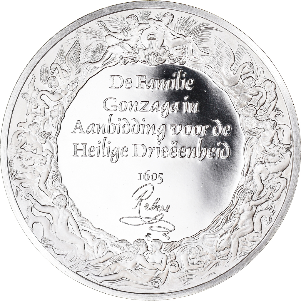 France, Medal, Peinture, Rubens, La Sainte-Trinité adorée par Vincent de