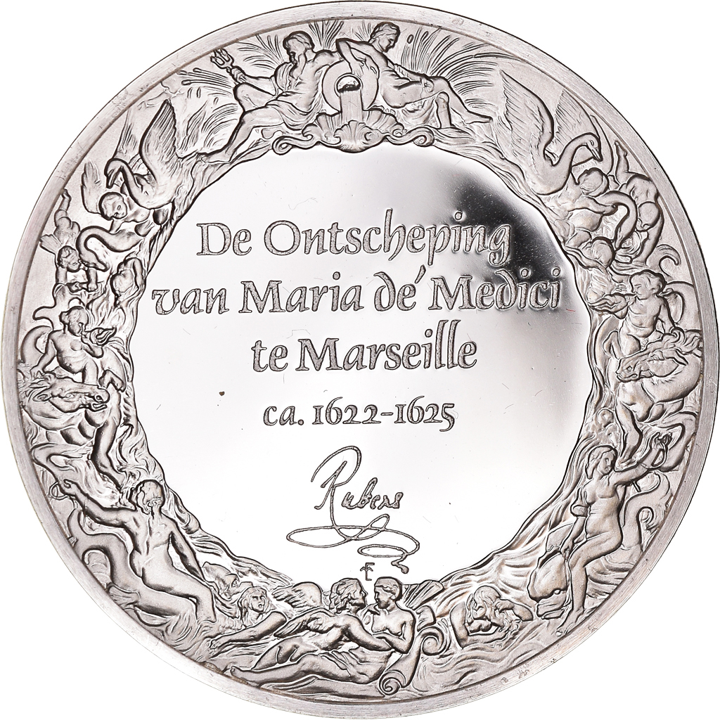 France, Medal, Peinture, Rubens, L'Arrivée de Marie de Médicis à Marseille