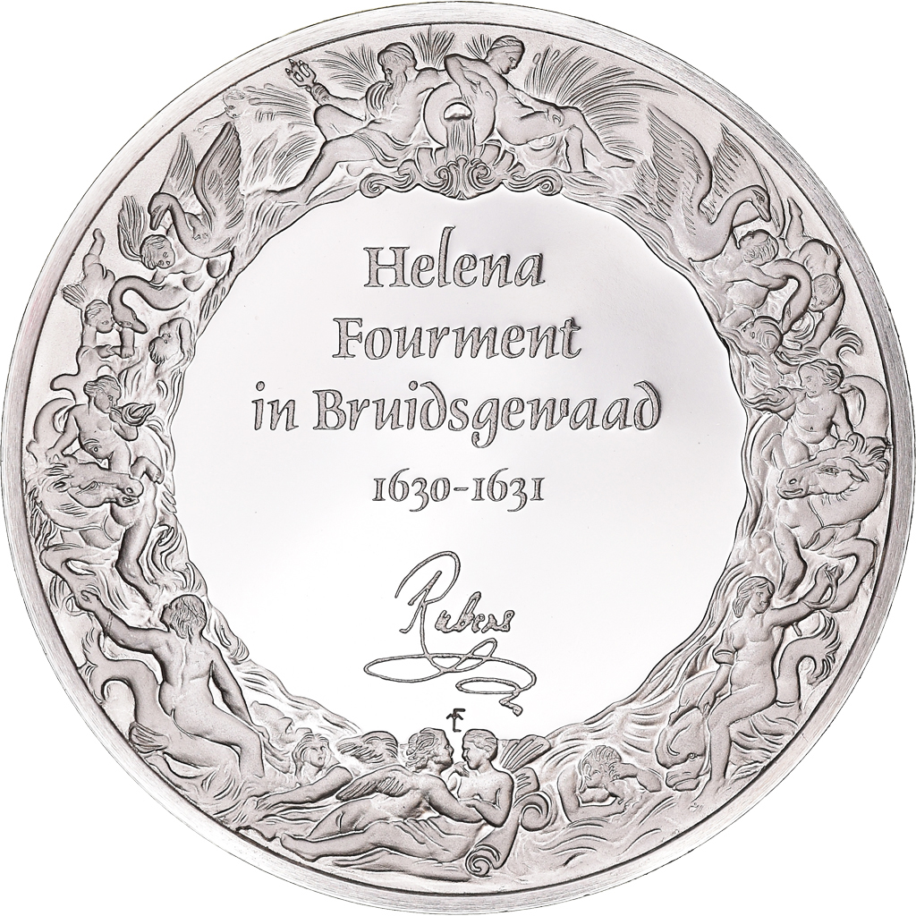 France, Medal, Peinture, Rubens, Hélène de Fourment dans sa Robe de Mariée