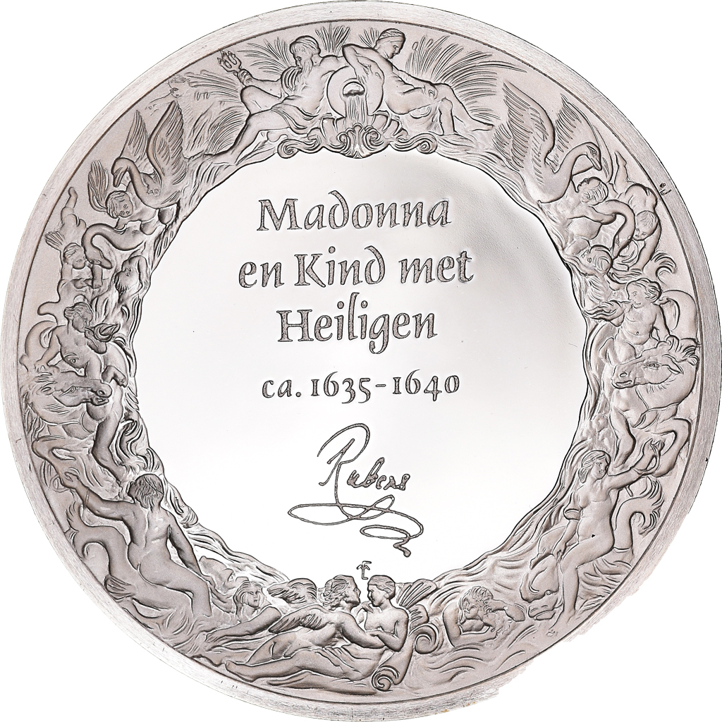 France, Medal, Peinture, Rubens, Madone entourée de Saints, 1980, Proof