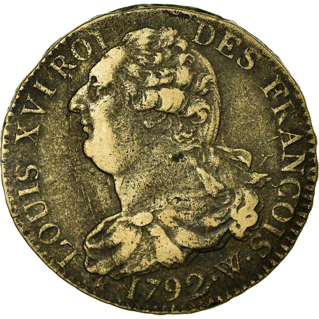 Coin, France, 2 sols françois, 2 Sols, 1792, Lille, , Bronze