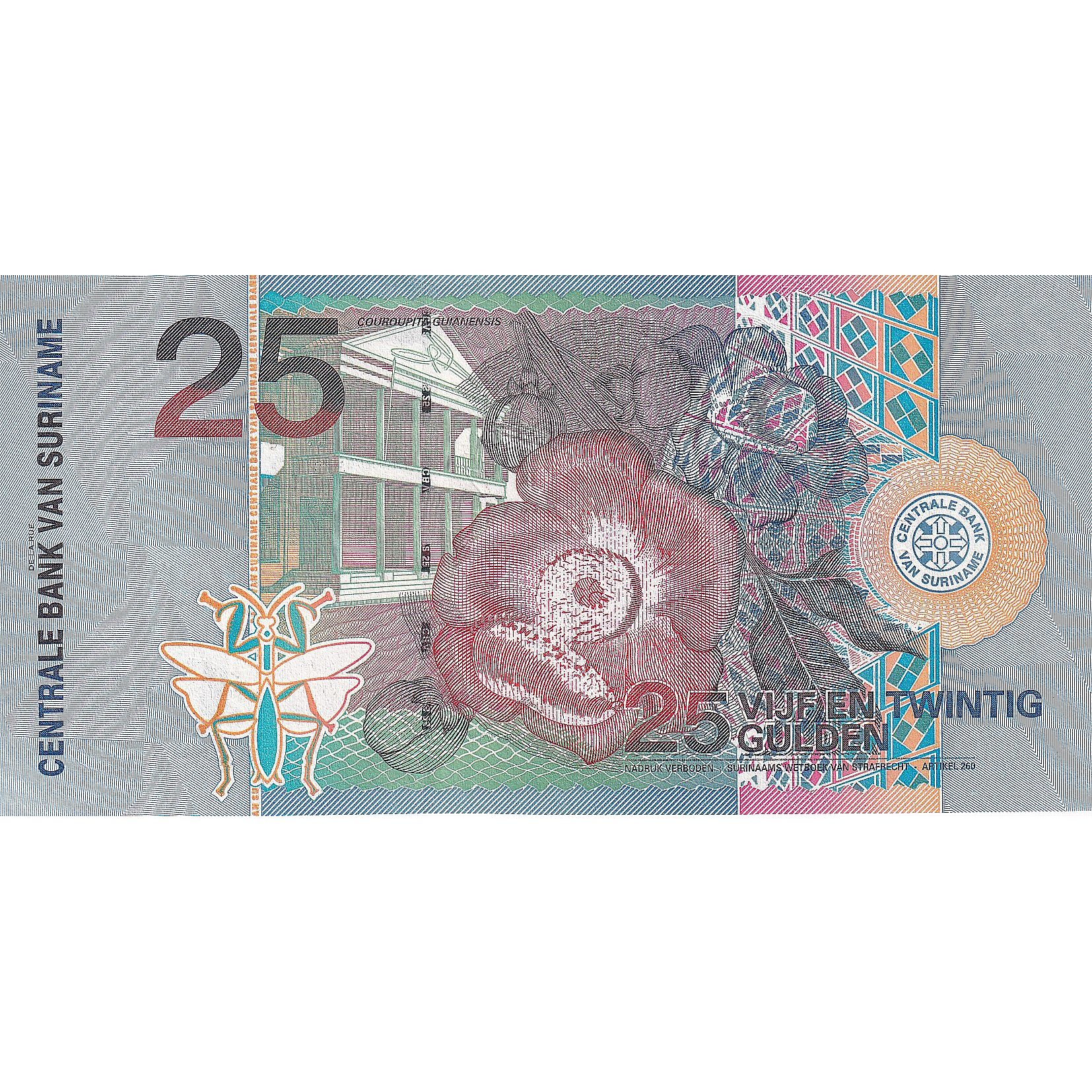 Surinam, 25 Gulden, 2000, 2000-01-01, KM:148, UNC